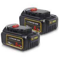 1 x RAW Customer Returns 2PACK- QUPERR DCB200 5.0Ah 18V XR Li-ion replacement battery for DeWalt battery 18V DCB180 DCB181 DCB182 DCB184 DCB201 compatible with all DeWalt 18V cordless tools - RRP €58.34