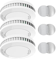 1 x RAW Customer Returns XINDUM Mini Smoke Detector Set of 3, Fire Alarm with 10 Year Battery, T V Rheinland Certified Smoke Alarm, No Flashing, Standalone, White - RRP €30.76