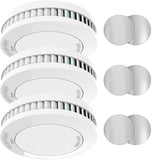 1 x RAW Customer Returns XINDUM Mini Smoke Detector Set of 3, Fire Alarm with 10 Year Battery, T V Rheinland Certified Smoke Alarm, No Flashing, Standalone, White - RRP €41.96