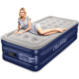 2 x RAW Customer Returns OlarHike Air Bed 1 Person with Built-in Electric Pump, Self-Inflating Air Mattress, Premium Single Bed Guest Bed, Inflatable Mattress for Camping or Home Use - 198 x 102 x 46 cm Blue  - RRP €157.98