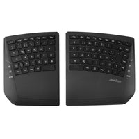 1 x RAW Customer Returns Perixx PERIBOARD-624B - Wireless Ergonomic Keyboard, Split Design, TKL, Adjustable Tilt - QWERTZ - RRP €80.66