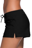 1 x RAW Customer Returns Tmaza Women s Adjustable Drawstring Quick Dry Swim Shorts Size S - 3XL, Black, 40 DE 42 DE - RRP €14.6