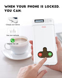 1 x RAW Customer Returns iDiskk Mobile phone lock box with timer, mobile phone prison, iPhone timer box, mobile phone safe for Android Sumsung Google iPhone mobile phone lock box for children students parents for more concentration white  - RRP €36.29