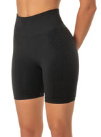 1 x Brand New Compression Shorts for Women, TRANXPHIT Biker Shorts Women Summer Seamless 5 inch Bike Ribbed Tummy Control Loose Fitting High Elastic Active Leggings for Yoga Cycling Training Sports Tennis - Black M - RRP €24.0