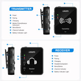 1 x RAW Customer Returns LEKATO MS-1 Wireless in-Ear Monitor System 2.4G Stereo IEM System with Beltpack Transmitter Receiver Automatic Pairing Receiver  - RRP €44.99