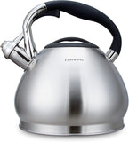 1 x RAW Customer Returns Easyworkz kettle induction whistling kettle made of stainless steel, 2.3 l tea kettle for all hotplates, whistling kettle with heat-resistant and non-slip handle, kettle for tea coffee - RRP €37.3