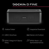 1 x RAW Customer Returns DOCKIN D FINE EVO Bluetooth speaker outdoor indoor 50W TEST WINNER - Large Bluetooth box with equalizer APP - 12h playing time 7,800 mAh - Replaceable battery - Power bank stereo link function - RRP €139.95