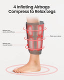 1 x RAW Customer Returns Renpho leg massager with heat for circulation and pain relief and air compression for calf, thigh and foot massage 2 heaters, 3 modes, 3 intensities - RRP €74.99