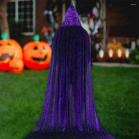 28 x Brand New Winwild Purple Cape with Hood, 190 cm Velvet Cape Halloween Cape Vampire Costume Adult for Carnival Cosplay Costume XXL, Purple  - RRP €531.44