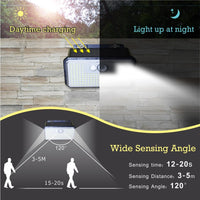 1 x RAW Customer Returns ZEEFO Outdoor Solar Lights, 56 LED Solar Motion Sensor Security 270 Wide Angle Waterproof Solar Powered Solar Lamps Outdoor Doors, Pack of 6 - RRP €29.75