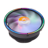 1 x RAW Customer Returns GOLDEN FIELD MHT CPU Fan Colorful LED Multi Compatible Low Noise Heatsink and Fan CPU Cooler for AMD and Intel Sockets - RRP €16.99