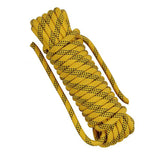 1 x RAW Customer Returns NorthPada 10mm 30 Meters Nylon Static Rock Climbing Rope Cave Exploration Rope Rappelling Rope Rescue Rope Boat Rope Anchor Dock Lines Tree Traction Rope Hoist Guy Line Reflective Yellow - RRP €35.4