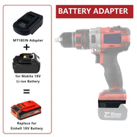 1 x RAW Customer Returns TPDL for Makita for Einhell battery adapter converter, for Makita 18V BL1860 BL1850 BL1840 BL1830 Li-Ion battery works in for Einhell 18V Li-Ion power tool - RRP €20.16