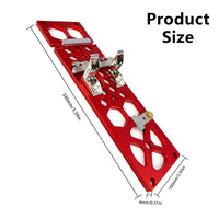 1 x RAW Customer Returns CDIYTOOL 340mm Track Saw Square Red Right Angle Circular Saw Guide Angle Stop Compatible with Festool and Makita Guide Rail - RRP €39.3