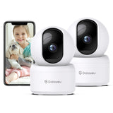 1 x RAW Customer Returns GALAYOU 2K indoor surveillance camera, WLAN IP camera surveillance Indoor WiFi Camera, 360 dog camera two-way audio, baby monitor with camera, works with Alexa Google Home G2-2P - RRP €64.99