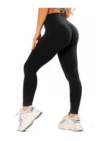 1 x RAW Customer Returns FITTOO Women s Sweatpants Scrunch Butt Po Lifting Push Up Anti Cellulite High Waist Shape - Jogging Pants for Fitness, Workout, Gym Black L - RRP €24.0