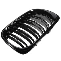 1 x RAW Customer Returns Viviance Double Line Grille Gloss Black front grilles compatible with BMW E46 4-DOOR 3 Series 02-04 - RRP €28.62