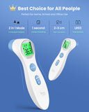 1 x RAW Customer Returns Fever thermometer for babies, children and adults, contactless forehead thermometer infrared digital thermometer with instant accurate reading, fever alarm, white - RRP €18.99