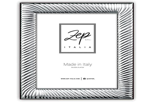 2 x Brand New zep srl VOLTERRA Silver Plated table frame for photos 10 x 15, horizontally positionable, silver plated, made in Italy - RRP €40.8