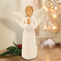 1 x RAW Customer Returns Praying angel, angel sculpture guardian angel collectible figure hand carved with gift box, encouragement gift to show love, sympathy, gratitude, grief, friendship or prayer - RRP €15.12