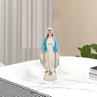 1 x RAW Customer Returns F Fityle Decorative Statues, Virgin Mary Saint Statuette, Catholic Gift for Religious and Home Decoration, Collectible Figurines for Birthday,Blue Coat, 15cm - RRP €19.2