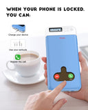 1 x RAW Customer Returns Cell Phone Lock Box with Timer, iPhone Timer Box for Android Sumsung Google iPhone Cell Phone LockBox for Kids Students Parents to Get More Concentration Blue with Battery  - RRP €36.29