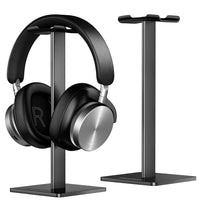 1 x RAW Customer Returns New bee headphone stand universal headphone holder for over ear headphones, gaming headset and headphone display, made of aluminum TPU ABS black - RRP €8.05