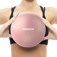 1 x RAW Customer Returns PROIRON Gymnastic Ball Small 25cm, Pilates Ball with Training Instructions, Fitness Ball Small with Inflatable Straw, Gym Ball for Pilates, Yoga, Full Body Workout - Pink - RRP €10.99