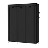 1 x RAW Customer Returns UDEAR Foldable Cloth Wardrobe Clothes Organizer Portable Closet Wardrobe,Black - RRP €41.45