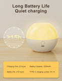 1 x RAW Customer Returns Fitop LED night light for children, nursing light, baby, eye protection, bedside lamp with touch and switch control, night lights, dimmable, warm RGB light, type C rechargeable, best night companion gift - RRP €20.16