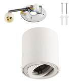 1 x RAW Customer Returns Gleonlux LED surface-mounted spotlight surface-mounted light flat pivoting spot light 230V ceiling light with GU10 socket ceiling spot ceiling lamp surface-mounted surface-mounted lamp - RRP €49.99