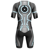 1 x RAW Customer Returns Lo.gas Men s Trisuit Short Sleeve Triathlon Suit for Ironman Races and Triathlon Competitions - High Quality Triathlon Suit for Men, Blue L - RRP €65.99