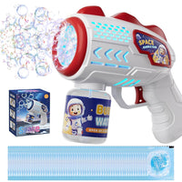 8 x Brand New Soap bubble gun, soap bubble machine gun children 5000 bubbles minute, bubble gun with soap bubble liquid bottles, air bubble gun bubble toy gift, for birthday party wedding - RRP €153.6