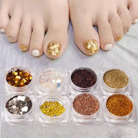 1 x Brand New GZMAYUEN Glitter Powder for Nails, 16 Colors Holographic Nail Glitter Flakes Sequins Nail Art Sequins Nail Decoration - RRP €18.0