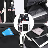 1 x RAW Customer Returns ZHENGGE Kpop Stray Kids School Backpack Merchandise, Casual Stray Kids Backpack, Black, One Size - RRP €32.99