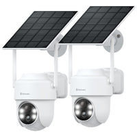 1 x RAW Customer Returns GALAYOU Surveillance Camera Outdoor Solar Battery - 2K PTZ Wireless Outdoor Camera with Solar Panel, PIR Motion Detector, Color Night Vision, Compatible with Alexa, R1 Set 2 - RRP €100.84