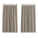 1 x RAW Customer Returns PONY DANCE Children s room curtains, short blackout curtains with loops, window curtains, kitchen blackout curtain, loop curtain, set of 2, H 145 x W 140 cm, sand colour - RRP €25.68