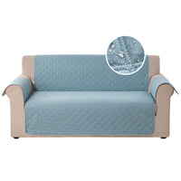 7 x Brand New Carvapet Water Repellent Sofa Cover Sofa Slipcover Protector with Armrests 3 Seater, Grey  - RRP €223.79