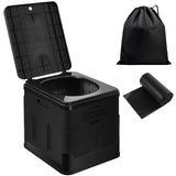 4 x Brand New Tbusingoto Foldable Mobile Camping Toilet with 1 Roll Trash Bags, Camping Toilet, Suitable for Outdoor, Traffic Jam, Game Fishing, Mobility Families - RRP €124.8