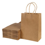 1 x RAW Customer Returns BESCOST Paper Bags, Pack of 40 Gift Bags, Kraft Paper Bags with Handle, 21 x 15 x 8 cm, Gift Bags for Shopping, Weddings, Packaging, Parties, Birthday, Christmas, 130 g m , Brown - RRP €15.12