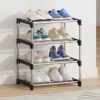 1 x RAW Customer Returns NIAWECAN Small Stackable Shoe Rack, 4 Tier Shoe Storage Lightweight Shoe Rack Storage Narrow Shoe Organizer Stable for Closet, Entryway, Hallway - RRP €20.48