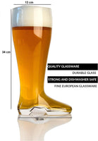 1 x RAW Customer Returns Atlantis Outdoor Beer Boot 2L - Robust beer mug for socializing and celebrating Beer Boot Pub beer mug The Boot Beerfest beer glass large Oktoberfest beer mug - RRP €29.17