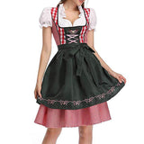 1 x RAW Customer Returns WSTERAO traditional dress women dirndl short set traditional dress dirndl short women midi Oktoberfest - RRP €28.19