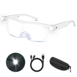 1 x RAW Customer Returns NZQXJXZ Magnifying Glasses with Light, 300 Reading Magnifier with Light for Seniors, USB Rechargeable LED Illuminated Magnifying Glasses, Anti-Blue Light, Hands Free Head Magnifying Glass for Hobbies, Reading, Crafts - RRP €18.91