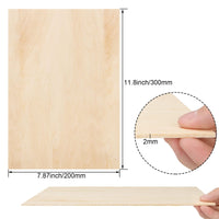 1 x RAW Customer Returns SENENQU 20 pieces basswood 2 mm, 300 x 200 x 2 mm plywood board wood, plywood wooden boards for crafts for laser projects, DIY model, arts and crafts, paintings - RRP €27.22