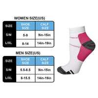 1 x RAW Customer Returns 6 Pairs of Compression Socks for Men and Women Color 1, S M  - RRP €24.0