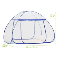 2 x RAW Customer Returns LIHAO Mosquito Net Pop Up Mosquito Tent Foldable Close Mesh Mosquito Net Travel Mosquito Net Double Bed Fine Mesh Mosquito Net for Travel and Home 200 x 180 cm  - RRP €70.56