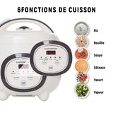 1 x RAW Customer Returns LIANGMEIXIN Rice Cooker, Mini Multifunction Rice Cooker with Steamer 6 Cups, 1 Liter , Compact and Portable Multicooker Office, Kitchen, Camping , Non-Stick Bowl, No Spill - RRP €22.8