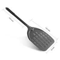 1 x RAW Customer Returns Ga HOMEFAVOR Perforated Pizza Peel, Hard Anodized Aluminum Pizza Peel with Removable Handle for Homemade Pizzas, Bread, Pies - RRP €26.75