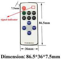 1 x RAW Customer Returns LITAELEK 2pcs DC 5V-24V 5A LED Strip Controller RF Wireless LED Strip Receiver Remote LED Tape Remote Control Dimmer LED Band Control Regulator for COB LED and SMD Single Color LED Strip - RRP €18.99